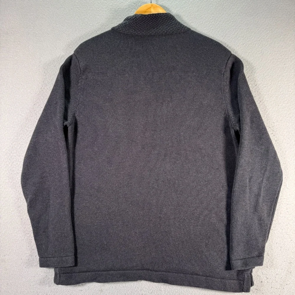 Carbon 2 Cobalt Quarter Zip Knit Sweater Mens Large Blue Pullover‎ Long Sleeve
